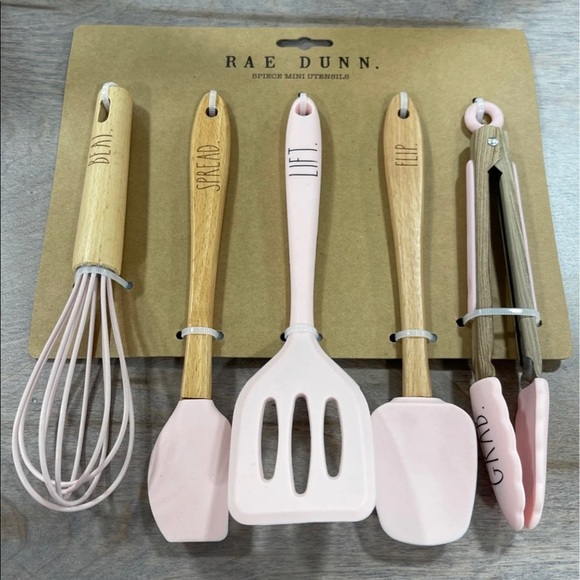 NWT Rae Dunn Mini Pink Utensil Set Farmhouse - Picture 2 of 2